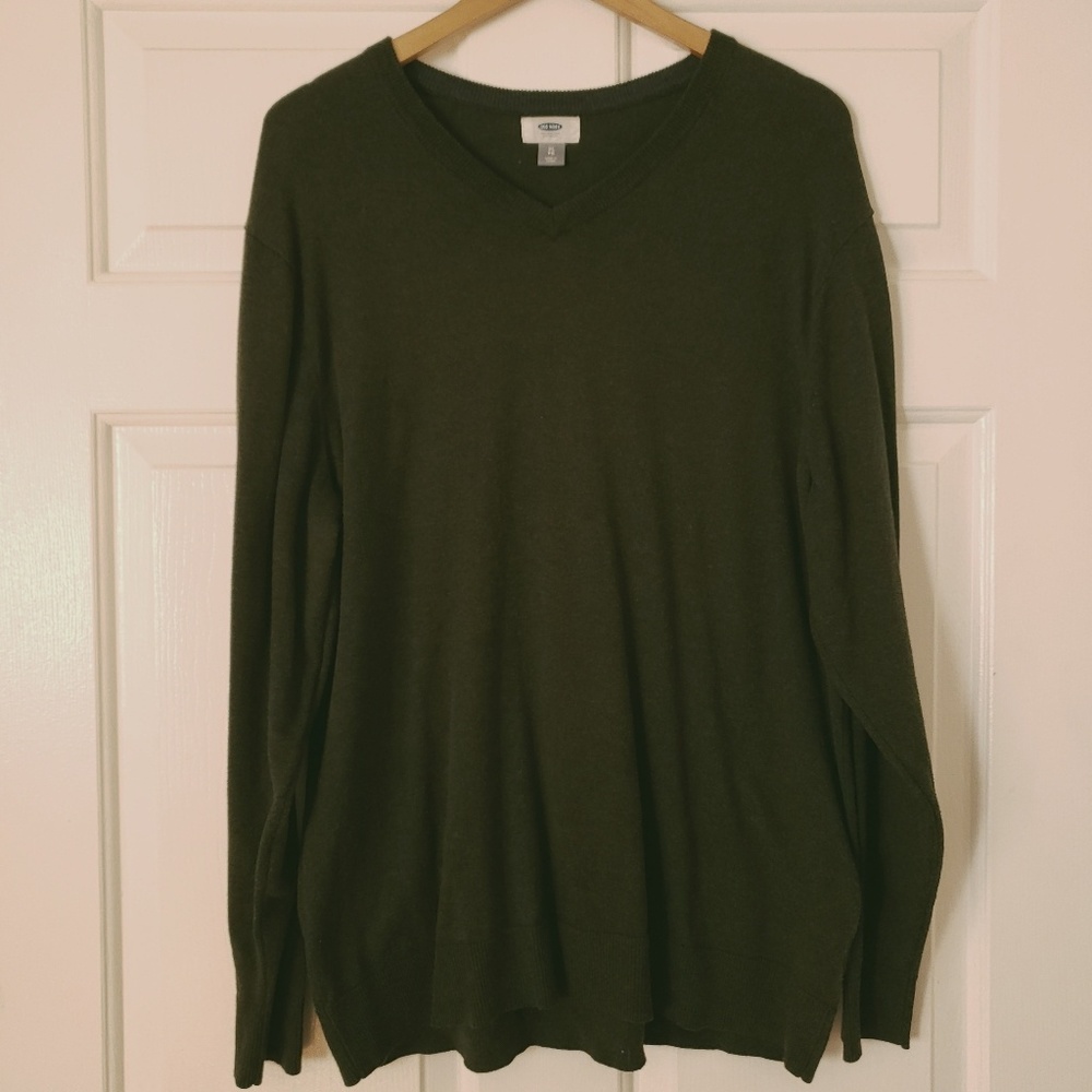 OLD NAVY Long Sleeve Mens Sweater Olive Size XL
